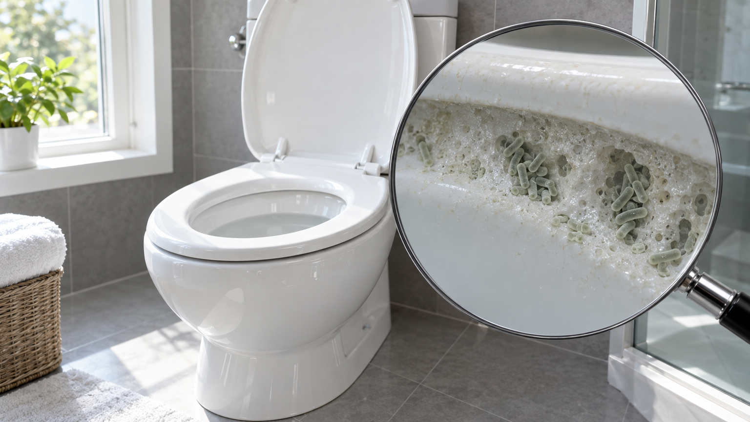 Sanitario trattato con Fuugu perfettamente pulito